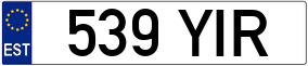 Trailer License Plate